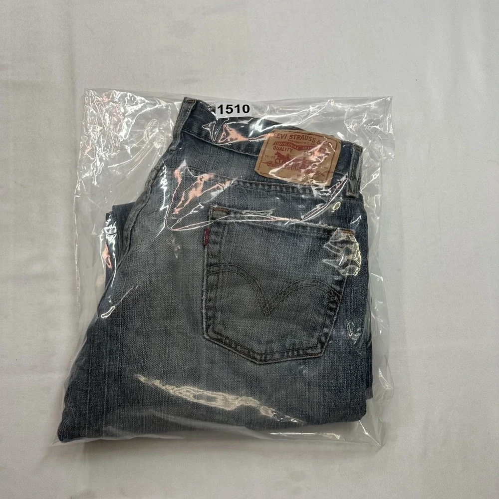 Levi's 511 Men's Jeans‎ Slim Straight Fit Blue Wash Ripped Y2k Vintage 31X30